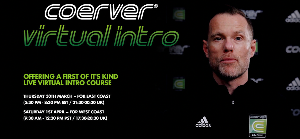 Coerver Live Virtual Intro Course This Spring