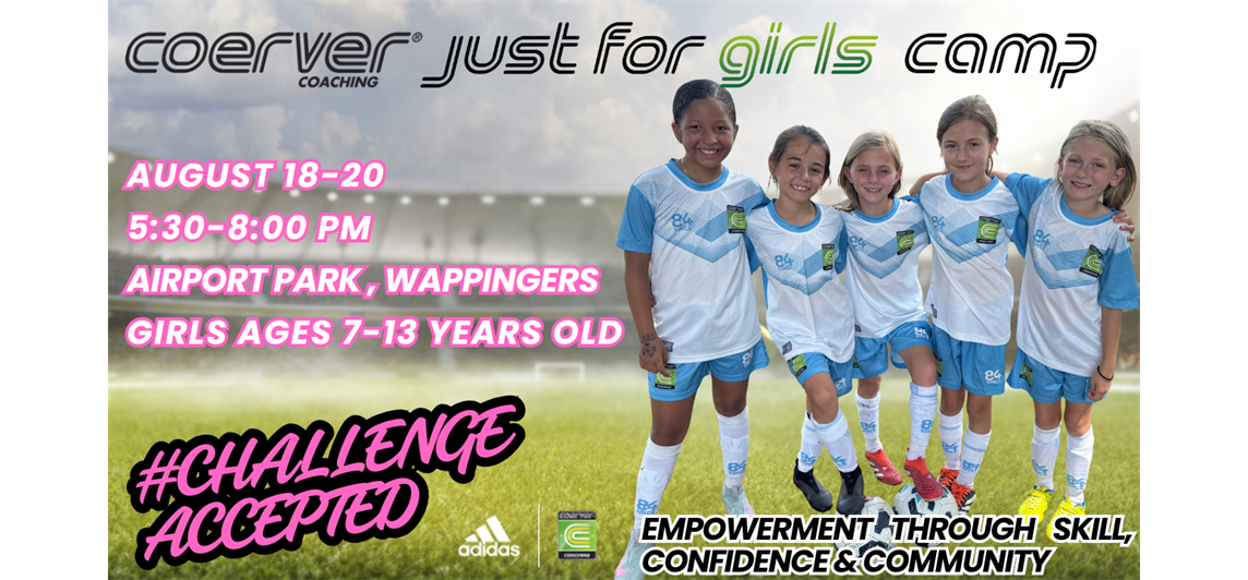 NEW Coerver JUST FOR GIRLS CAMP